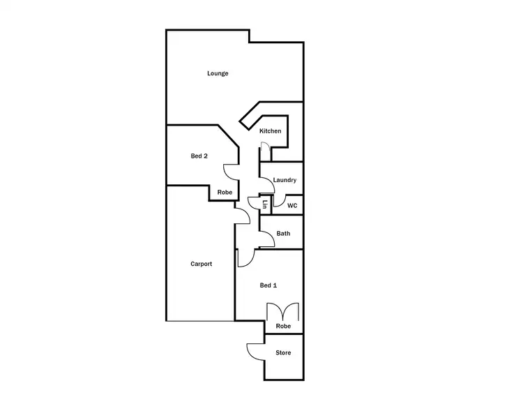 Floorplan of Homely villa listing, 58/4 Bellion Drive, Hamilton Hill WA 6163