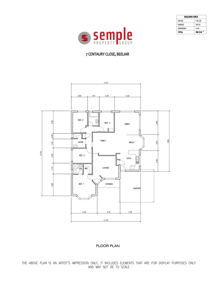 Floorplan of Homely house listing, 7 Centaury Close, Beeliar WA 6164