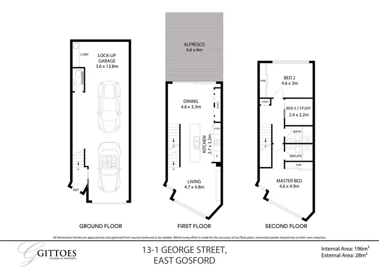 Floorplan of Homely townhouse listing, 13/1-5 George Street, East Gosford NSW 2250