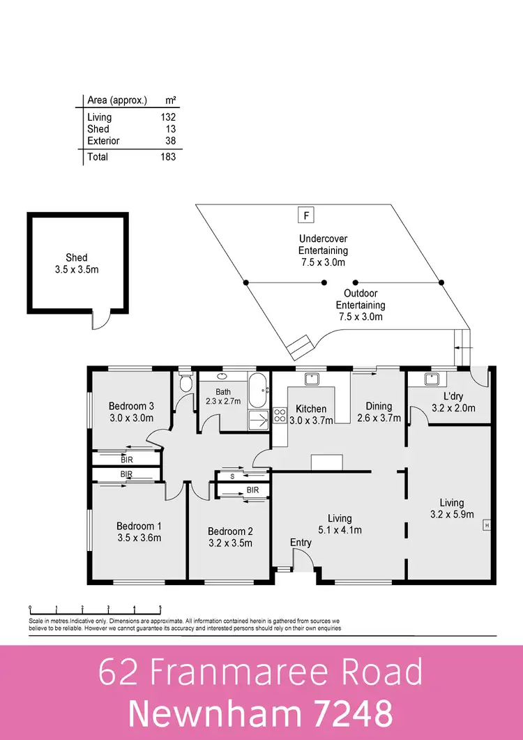 Floorplan of Homely house listing, 62 Franmaree Road, Newnham TAS 7248