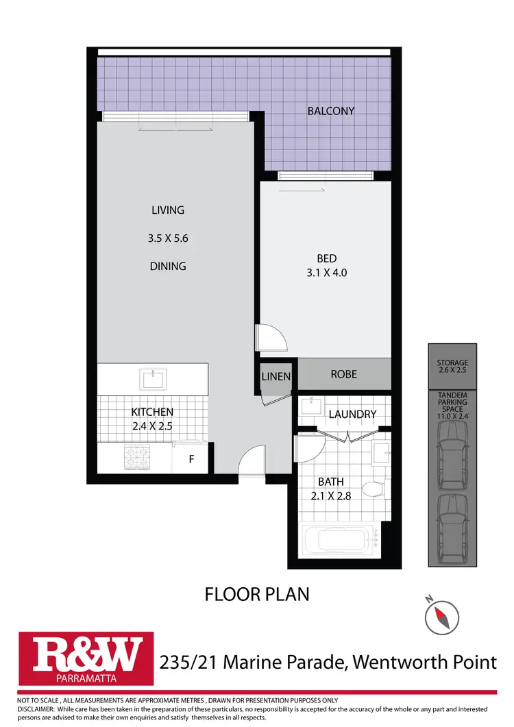 Floorplan of Homely unit listing, 235/21 Marine Parade, Wentworth Point NSW 2127
