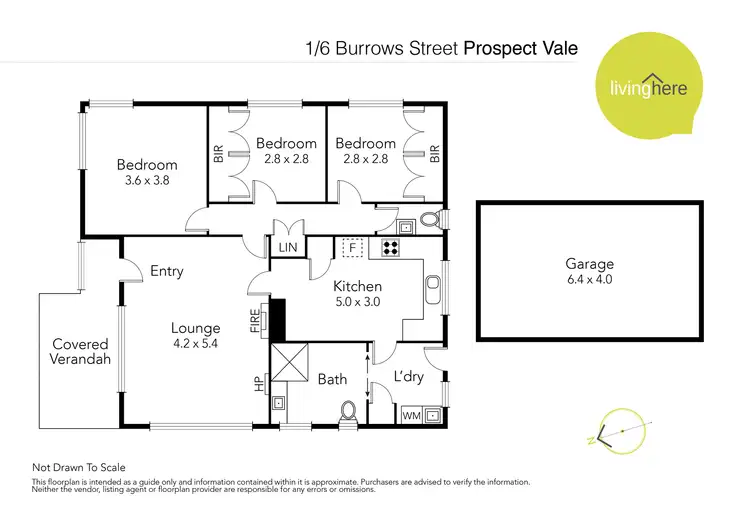 Floorplan of Homely house listing, 1/6 Burrows Street, Prospect Vale TAS 7250