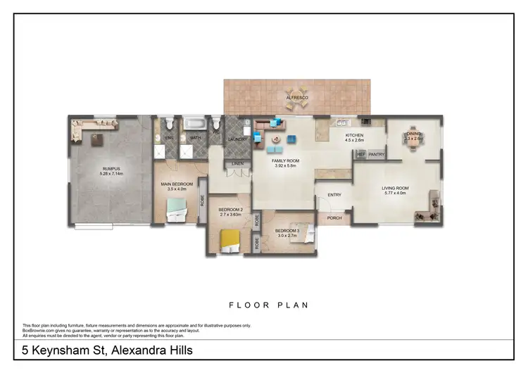 Floorplan of Homely house listing, 5 Keynsham Street, Alexandra Hills QLD 4161
