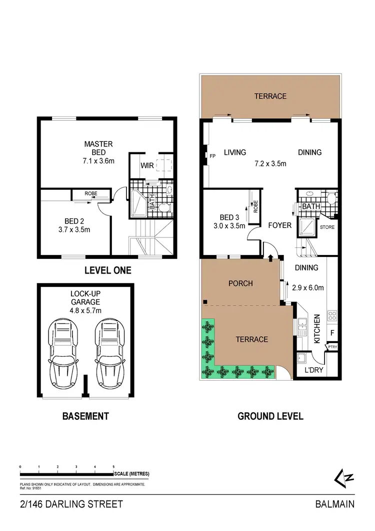 Floorplan of Homely townhouse listing, 2/146 Darling Street, Balmain NSW 2041