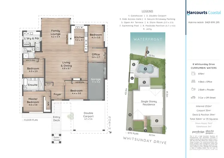 Floorplan of Homely house listing, 8 Whitsunday Drive, Currumbin Waters QLD 4223