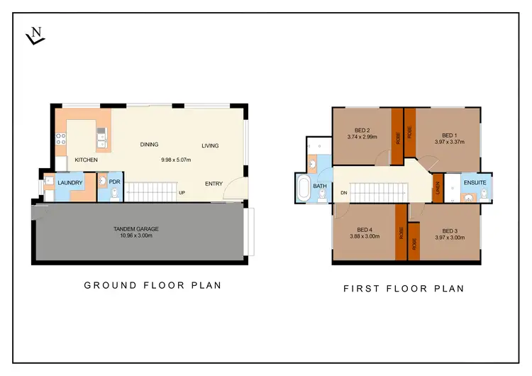Floorplan of Homely townhouse listing, 3/5-7 Craig Avenue, Moorebank NSW 2170