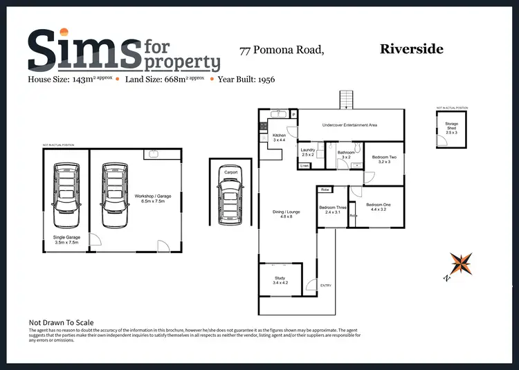 Floorplan of Homely house listing, 77 Pomona Road, Riverside TAS 7250