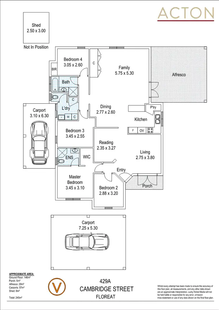 Floorplan of Homely house listing, 429A Cambridge Street, Floreat WA 6014