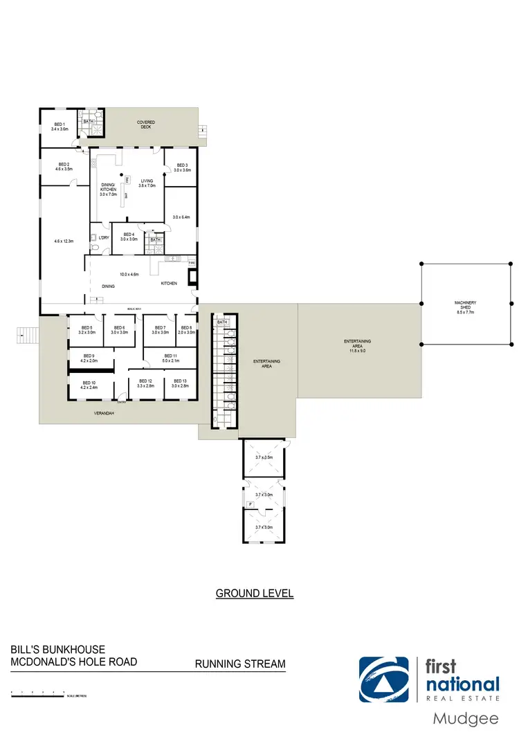 Floorplan of Homely rural property listing, Bill's Bunkhouse, McDonalds Hole Road, Mudgee NSW 2850