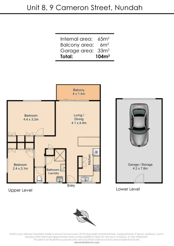 Floorplan of Homely unit listing, 8/9 Cameron Street, Nundah QLD 4012