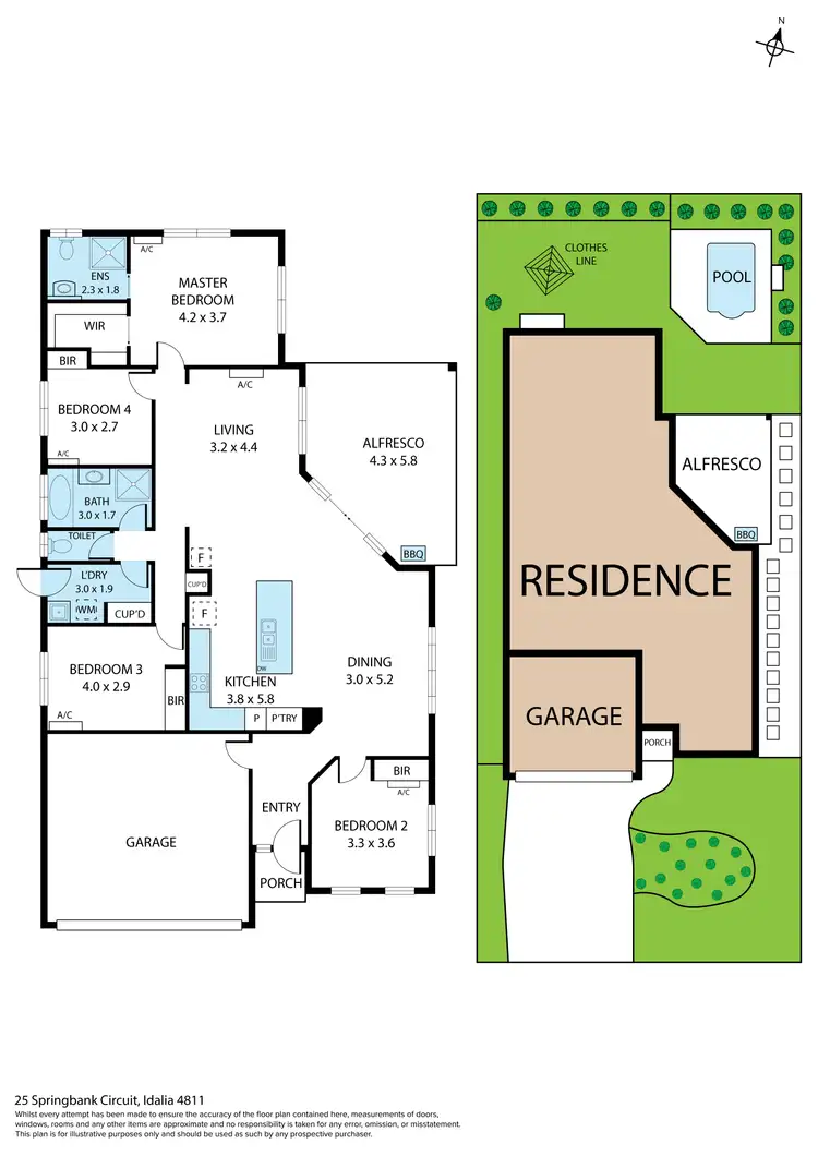 Floorplan of Homely house listing, 25 Springbank Circuit, Idalia QLD 4811