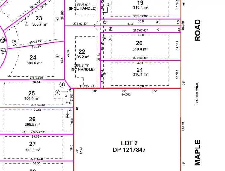 Floorplan of Homely land listing, Lot 20, 44 Maple Road, Casula NSW 2170