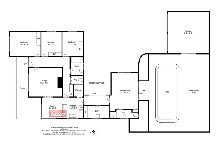 Floorplan of Homely house listing, 34 Curraghmore Avenue, Park Grove TAS 7320