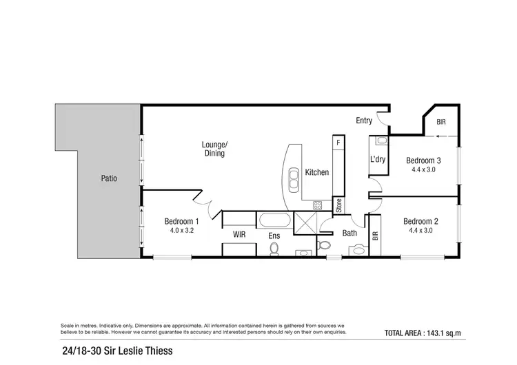 Floorplan of Homely unit listing, 24/18-30 Sir Leslie Thiess Drive, Townsville City QLD 4810