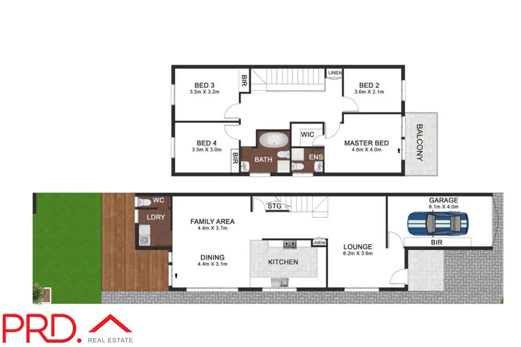 Floorplan of Homely semi-detached listing, 77 Lucas Road, East Hills NSW 2213
