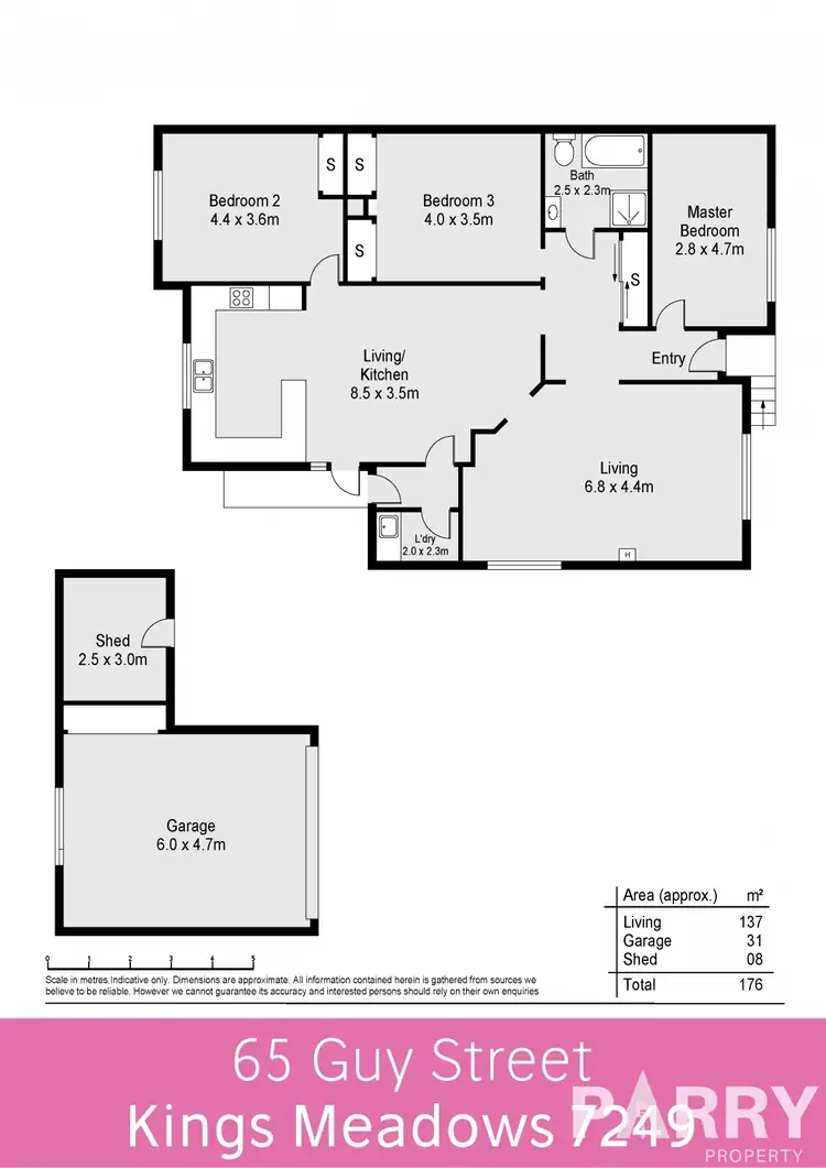 Floorplan of Homely house listing, 65 Guy Street, Kings Meadows TAS 7249