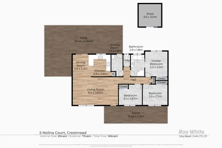 Floorplan of Homely house listing, 5 Nolina Court, Crestmead QLD 4132