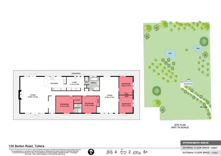 Floorplan of Homely rural property listing, 134 Borton Road, Tullera NSW 2480