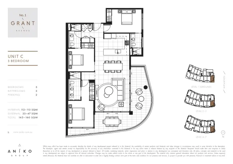 Floorplan of Homely apartment listing, 1301/1 Grant Avenue, Hope Island QLD 4212