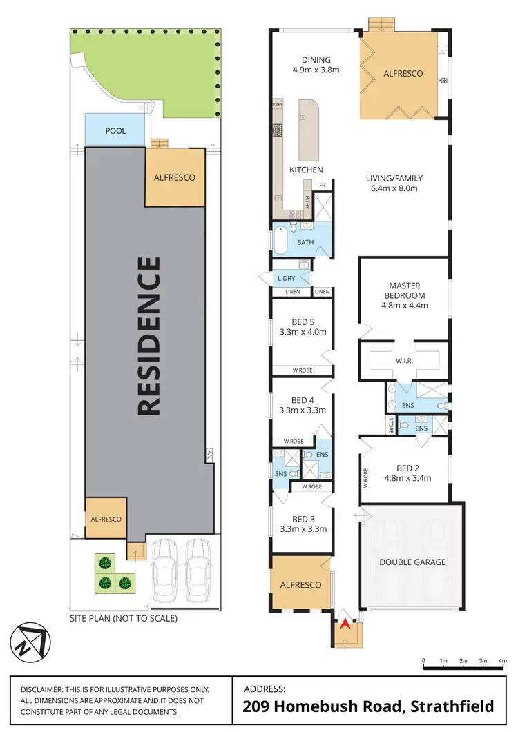Floorplan of Homely house listing, 209 HOMEBUSH ROAD, Strathfield NSW 2135