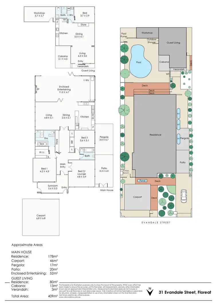 Floorplan of Homely house listing, 31 Evandale Street, Floreat WA 6014