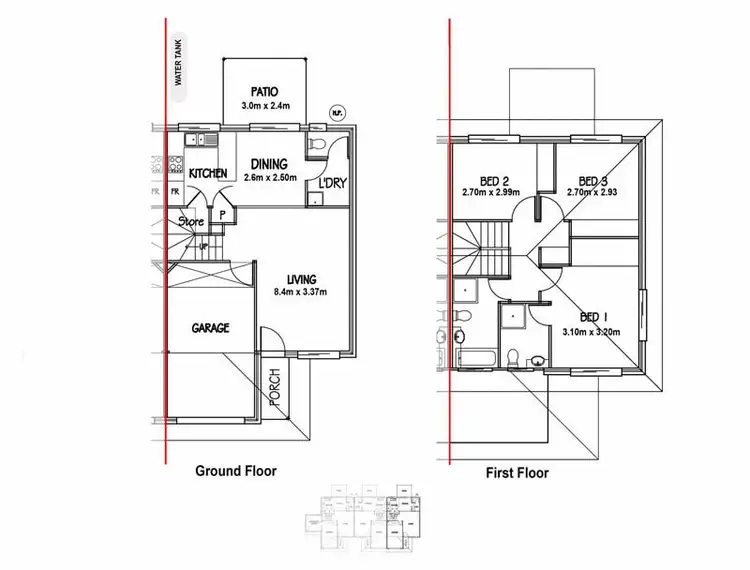 Floorplan of Homely townhouse listing, 14/8 Milan Street, Ellen Grove QLD 4078