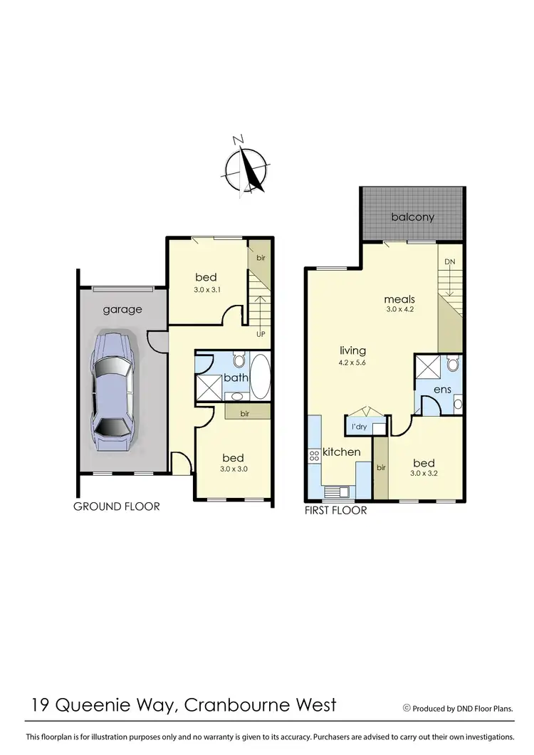 Floorplan of Homely townhouse listing, 19 Queenie Way, Cranbourne West VIC 3977
