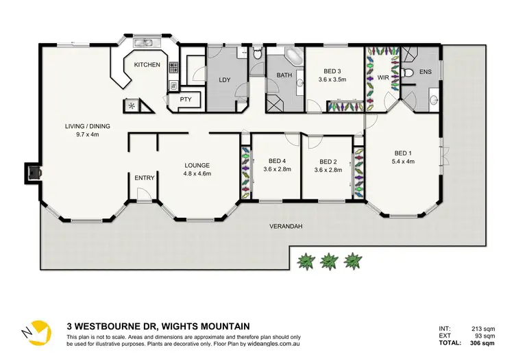 Floorplan of Homely house listing, 3 Westbourne Drive, Wights Mountain QLD 4520
