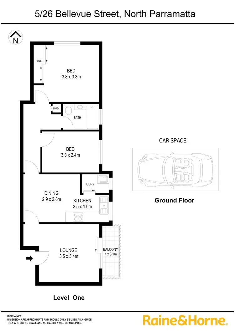 Floorplan of Homely apartment listing, 5/26 Bellevue Street, North Parramatta NSW 2151