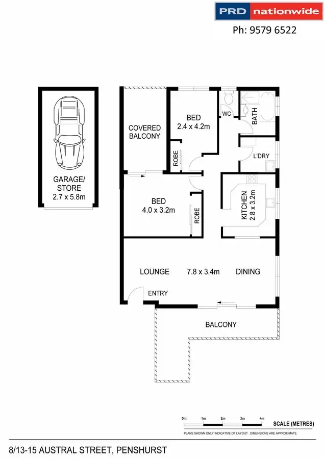 Floorplan of Homely unit listing, 8/13-15 Austral Street, Penshurst NSW 2222