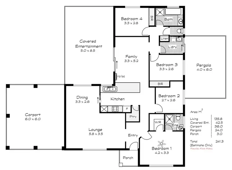Floorplan of Homely house listing, 4 New Jersey Crescent, Goolwa North SA 5214