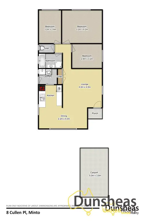 Floorplan of Homely house listing, 8 Cullen Place, Minto NSW 2566