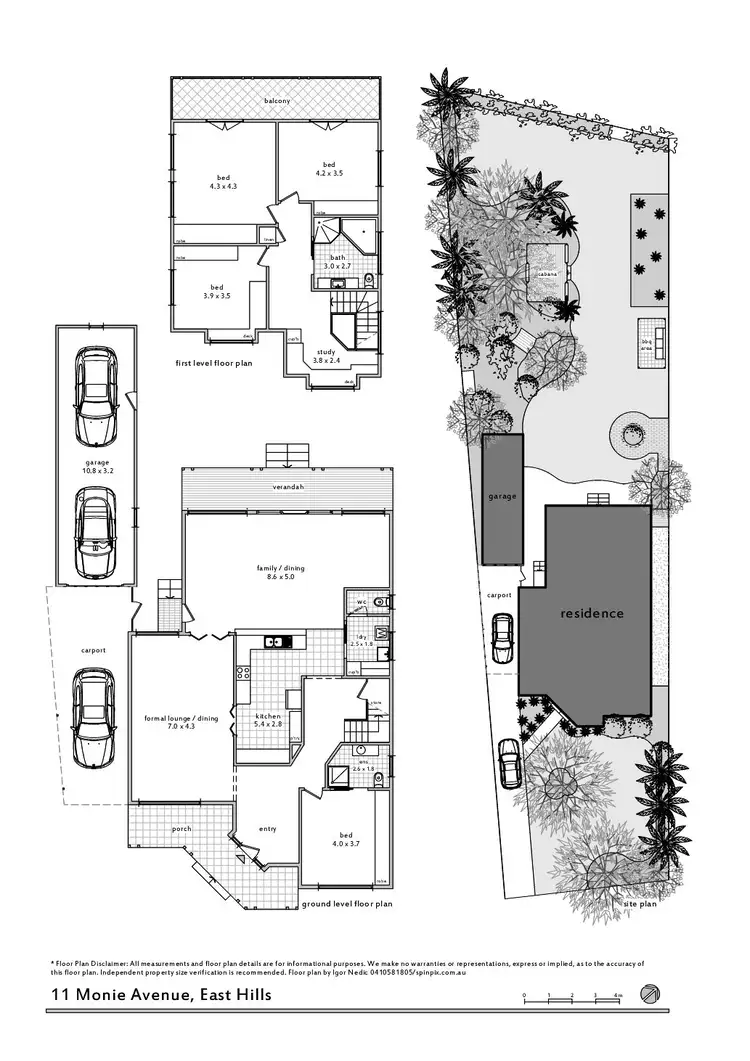 Floorplan of Homely house listing, 11 Monie Avenue, East Hills NSW 2213