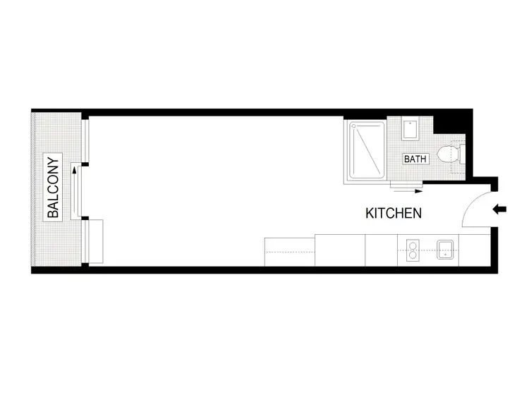 Floorplan of Homely apartment listing, 810/181 A'Beckett Street, Melbourne VIC 3000