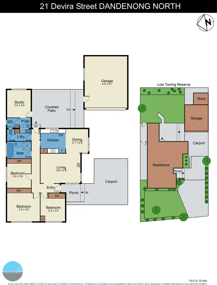 Floorplan of Homely house listing, 21 Devira Street, Dandenong North VIC 3175