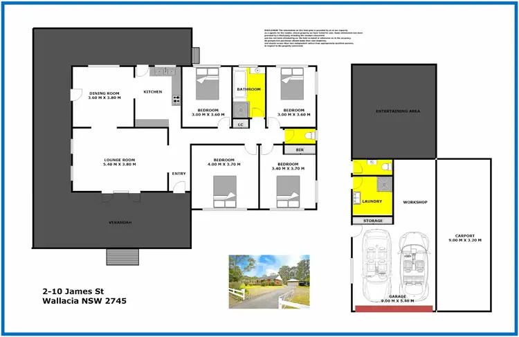 Floorplan of Homely house listing, 2 James Street, Wallacia NSW 2745