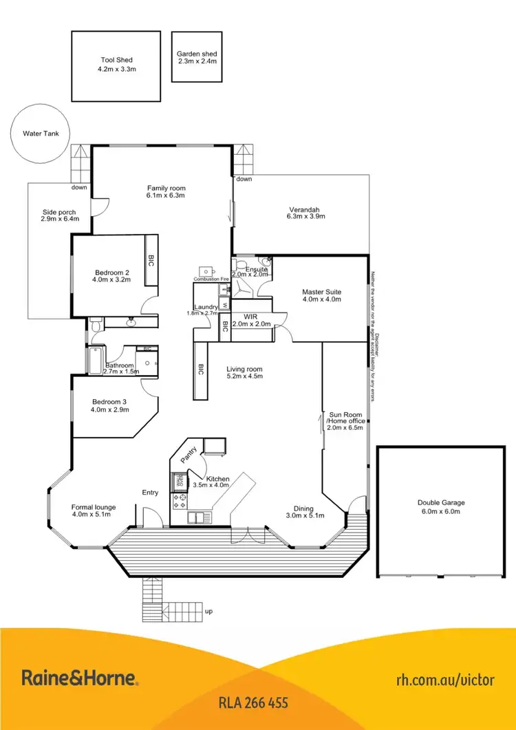 Floorplan of Homely house listing, 10 Tyrone Street, Mccracken SA 5211