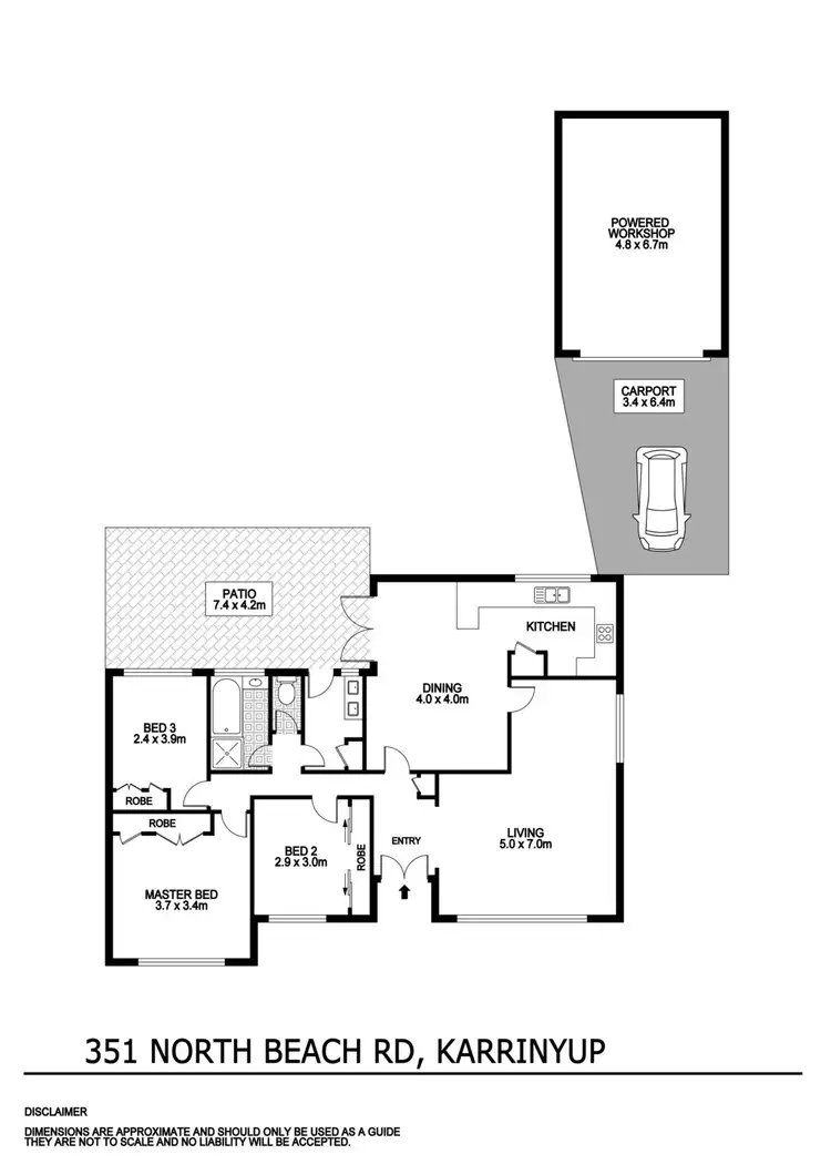 Floorplan of Homely house listing, 351 North Beach Road, Karrinyup WA 6018