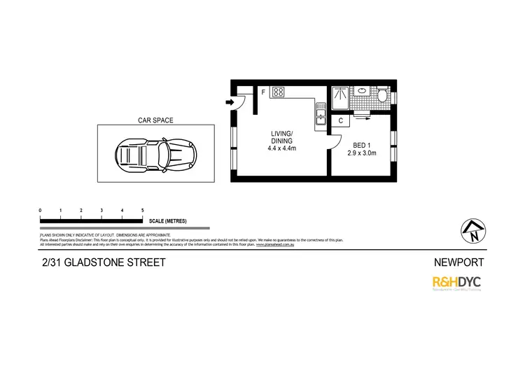 Floorplan of Homely unit listing, 2/31 Gladstone Street, Newport NSW 2106