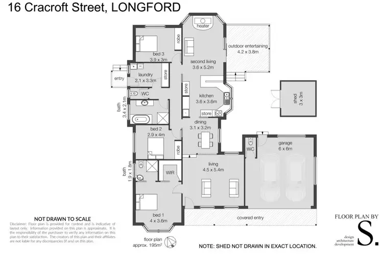 Floorplan of Homely house listing, 16 Cracroft Street, Longford TAS 7301