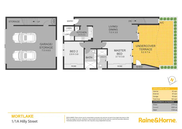 Floorplan of Homely apartment listing, 1/1a Hilly Street, Mortlake NSW 2137
