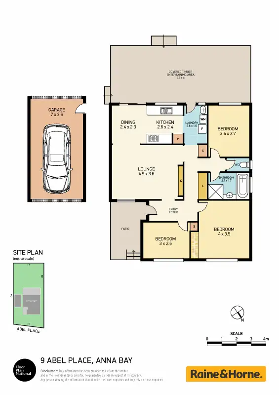 Floorplan of Homely house listing, 9 Abel Place, Anna Bay NSW 2316