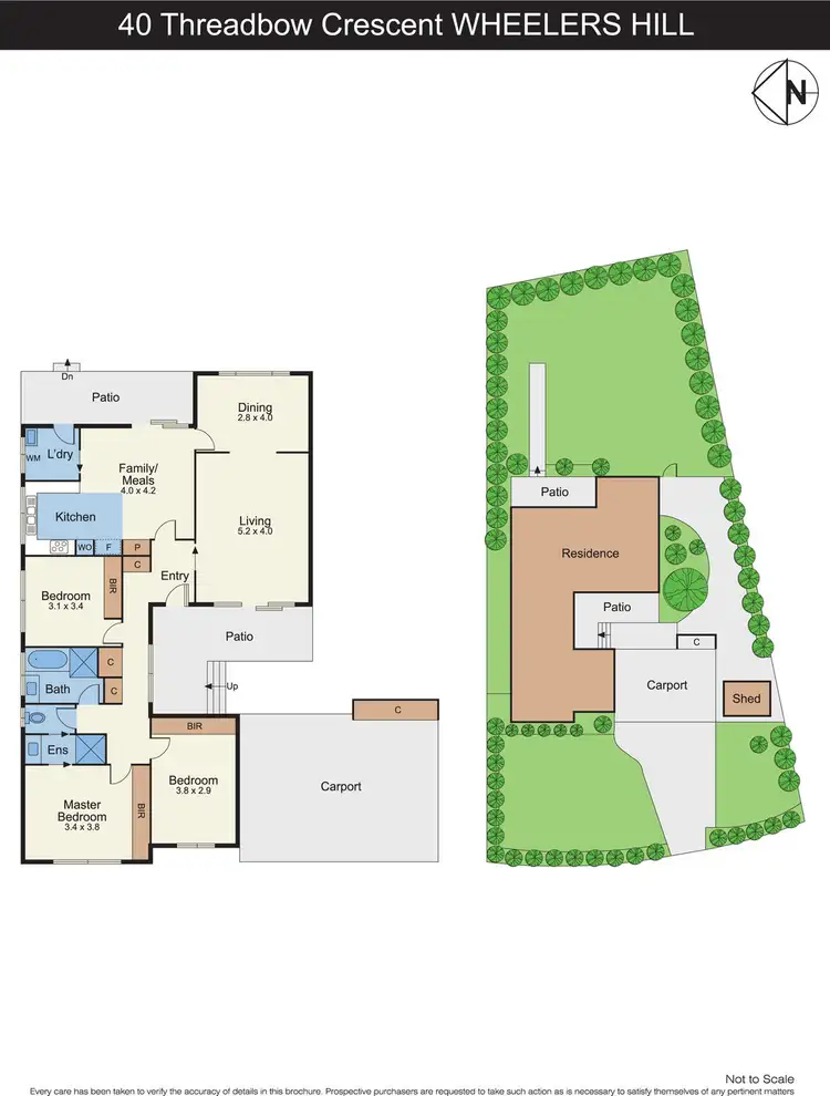 Floorplan of Homely house listing, 40 Threadbow Crescent, Wheelers Hill VIC 3150