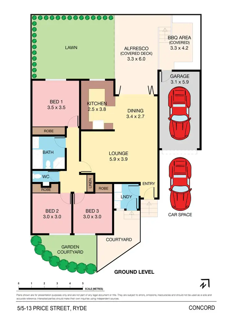 Floorplan of Homely townhouse listing, 5/5-13 Price Street, Ryde NSW 2112