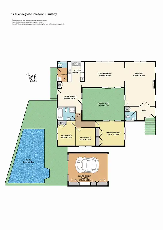 Floorplan of Homely house listing, 12 Gleneagles Crescent, Hornsby NSW 2077