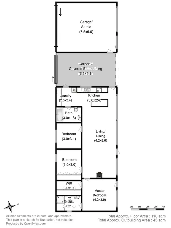 Floorplan of Homely house listing, 6 Weedings Way, Woodbridge TAS 7162