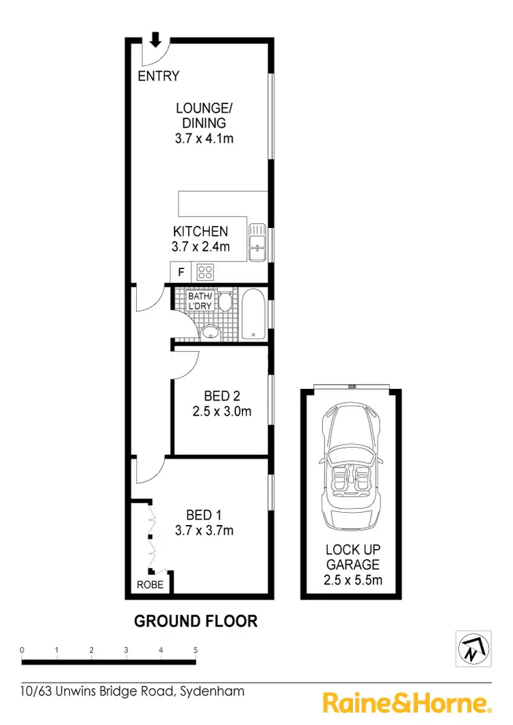 Floorplan of Homely apartment listing, 10/63 Unwins Bridge Road, Sydenham NSW 2044
