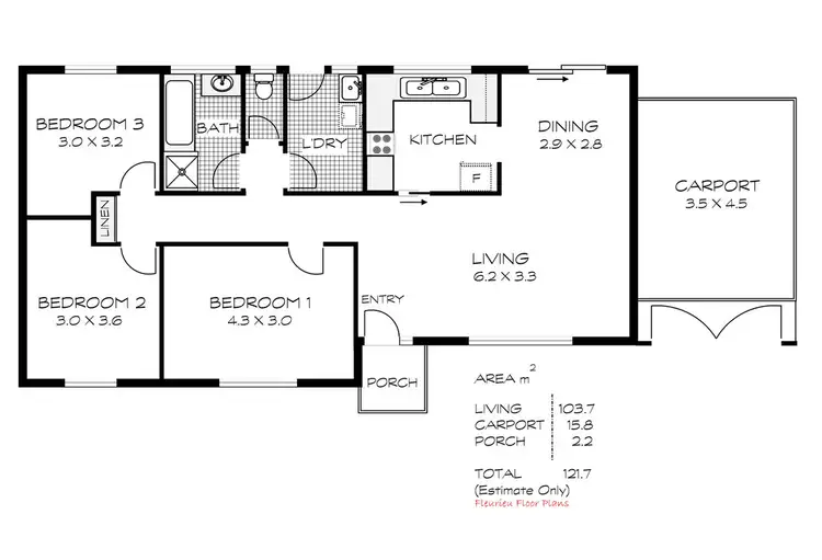 Floorplan of Homely house listing, 26 David Street, Mccracken SA 5211