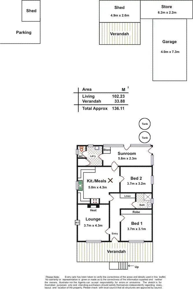 Floorplan of Homely house listing, 1 MAGPIE AVENUE, Lobethal SA 5241