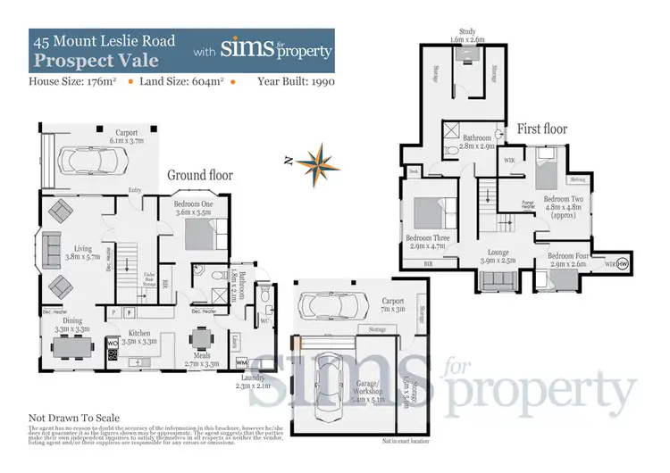 Floorplan of Homely house listing, 45 Mt Leslie Road, Prospect Vale TAS 7250